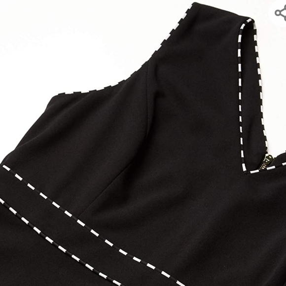 Calvin Klein Sleeveless A-line V-Neck Midi Dress - Picture 2 of 8